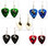 ABC Book Teacher Charm on Guitar Pick Earrings Handmade in USA