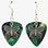 Butterfly Charm on Guitar Pick Earrings - Handmade in USA