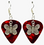 Butterfly Charm on Guitar Pick Earrings - Handmade in USA