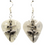 Ballerina Charm on Guitar Pick Earrings Handmade in USA