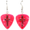Open Cross Religious Charm on Guitar Pick Earrings, Handmade in USA