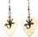 Lizard Gecko Reptile Charm on White Guitar Pick Earrings Handmade in the USA
