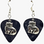 Fat Kitty Cat Kitten Charm on Guitar Pick Earrings Handmade in the USA