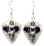 Elephant Head Charm on Guitar Pick Earrings, Handmade in USA
