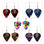 Leaf Charm on Guitar Pick Earrings Handmade in the USA