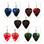 Double Stars Charm on Guitar Pick Earrings, Handmade in USA