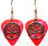 Tree of Life Charm on Pink Guitar Pick Earrings Handmade in the USA