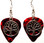 Tree of Life Charm on Red Guitar Pick Earrings Handmade in the USA