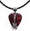 Electric Guitar Charm on Guitar Pick Necklace