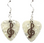 Treble Clef Music Symbol Charm on Guitar Pick Earrings, Handmade in USA