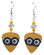 Minions from Despicable Me Movie Guitar Pick Earrings, Handmade in the USA