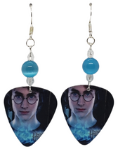 Harry Potter Guitar Pick Earrings, Handmade in the USA
