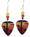 Vintage Arcade Game Dig Dug Guitar Pick Earrings, Handmade in USA