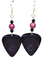 Vintage Arcade Game Tempest Guitar Pick Earrings, Handmade in USA