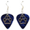 Puppy Dog Paw Print Charm on Guitar Pick Earrings