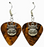 Cute Cow Head Charm on Guitar Pick Earrings