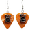 Drums Drum Set Charm on Guitar Pick Earrings, Handmade in USA