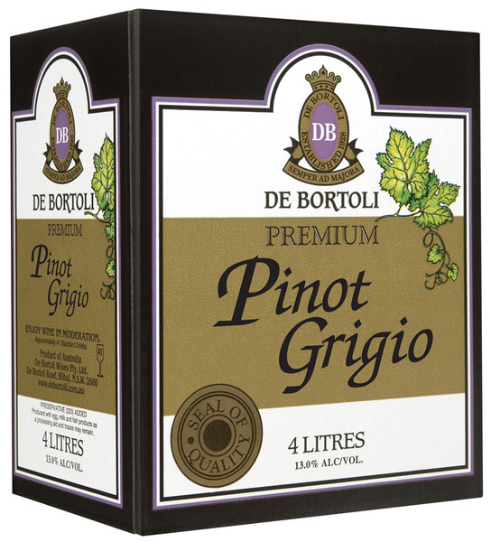 De Bortolis Premium Pinot Grigio 3 x 4lt Casks