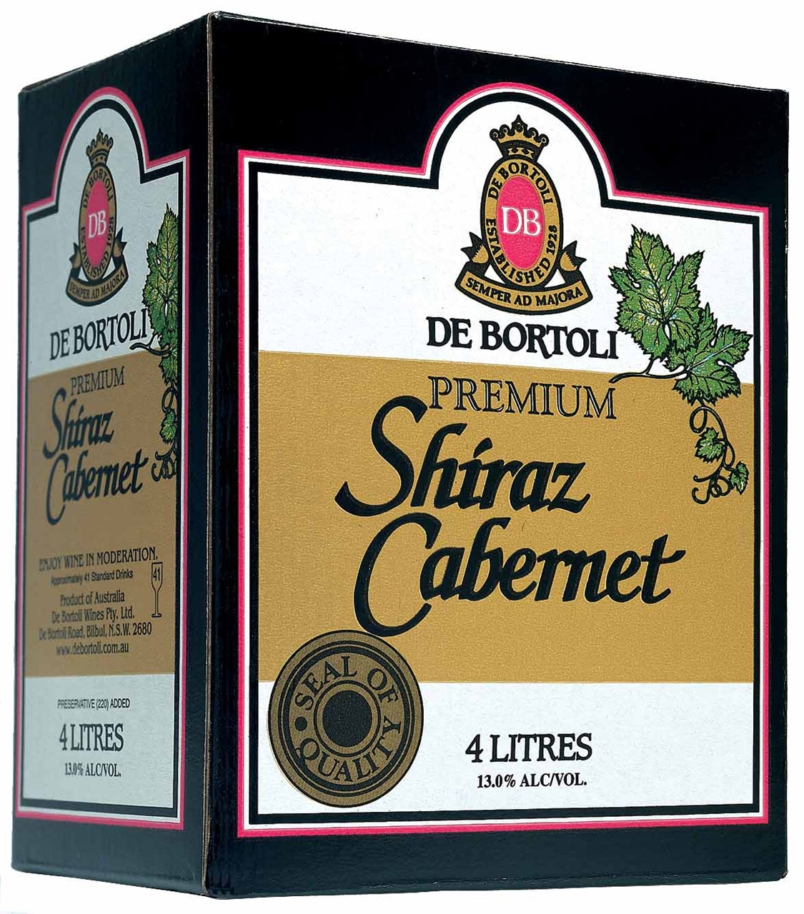 De Bortolis Premium Shiraz Cabernet 4lt Cask