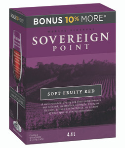 Sovereign Point Soft Fruity Red 4 x 4lt Casks