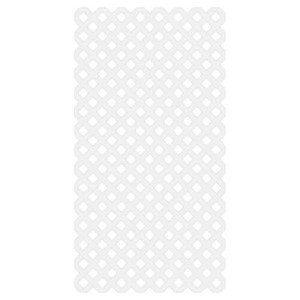 Veranda White Viny Diamond Lattice - 159" by 47" by 95"