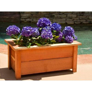 Hollis Wood Products Redwood Planter Box 
