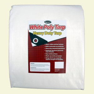 Sigman 10 ft. x 10 ft. White Heavy Duty Tarp