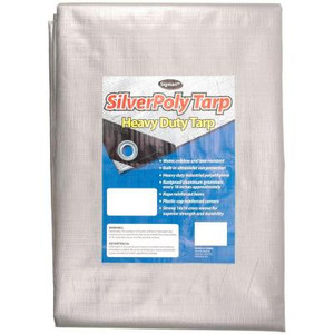Sigman 6 ft. x 10 ft. Silver Heavy Duty Tarp