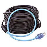 Rocky Mountain Goods Roof and Gutter Deicing Kit - Includes De-icing cable, shingle clips, cable spacers, labels - Electric Roof heating cable melts ice and snow to prevent dams / roof leaks (100)