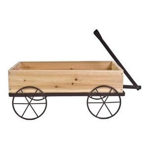 Vigoro Black Steel Flower Wagon 