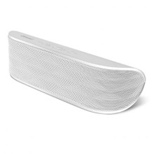 iSound Crescent Rechargeable Portable Bluetooth Speaker + Speakerphone WHITE