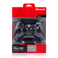 Microsoft Xbox 360 Wireless Controller Black with USB Gaming Receiver
