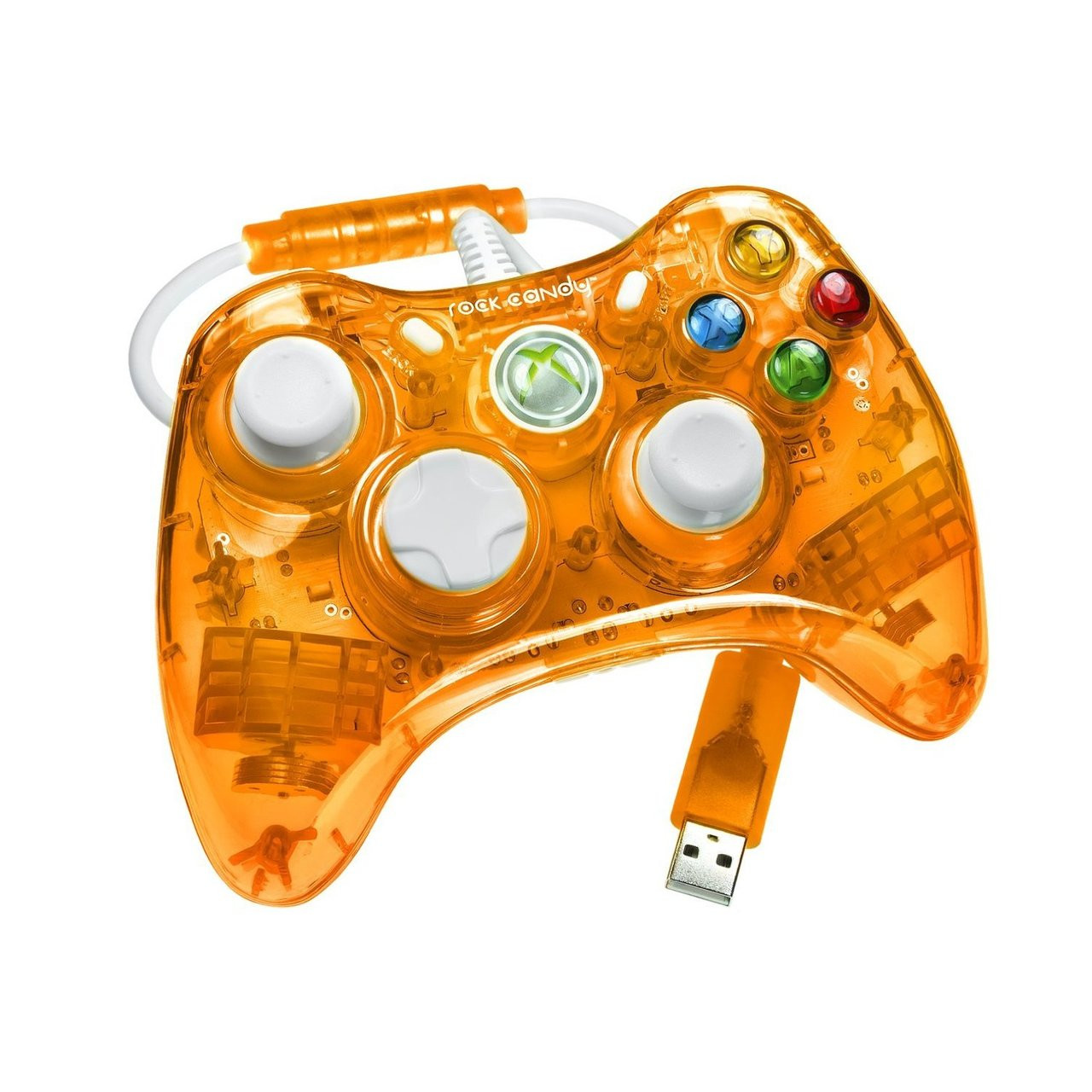 Orange Rock Candy Xbox 360 Controller by PDP - Officially Licensed by  Microsoft