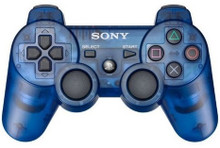 Sony PS3 DualShock 3 Wireless Sixaxis Controller Clear Blue