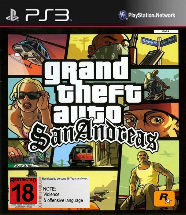 Grand Theft Auto San Andreas (PS3) First Games Grand Theft Auto San Andreas (PS3) First Games