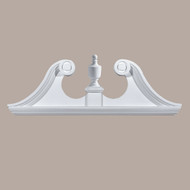 RHP667____PEDIMENT RAMS HEAD 67X21-7/16X5-1/2