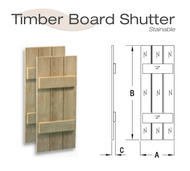 SH3PC14X39S____SHUTTER 3 BOARD 14X39X1-1/2 WOODGRAIN