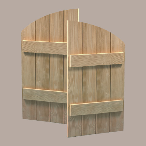 Fypon shutters - Woodgrain finish - Can be painted or stained