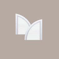SHAC19174____SHUTTER LOUVERD QUARTER  ACCESSORY 16X18-1/2X1
