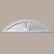 SWDH46X13____PEDIMENT SEGMENT SUNBURST 46X13X1-3/4