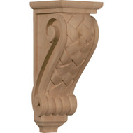 CORW05X07X14BWMA - Large Basket Weave Corbel, Hard Maple