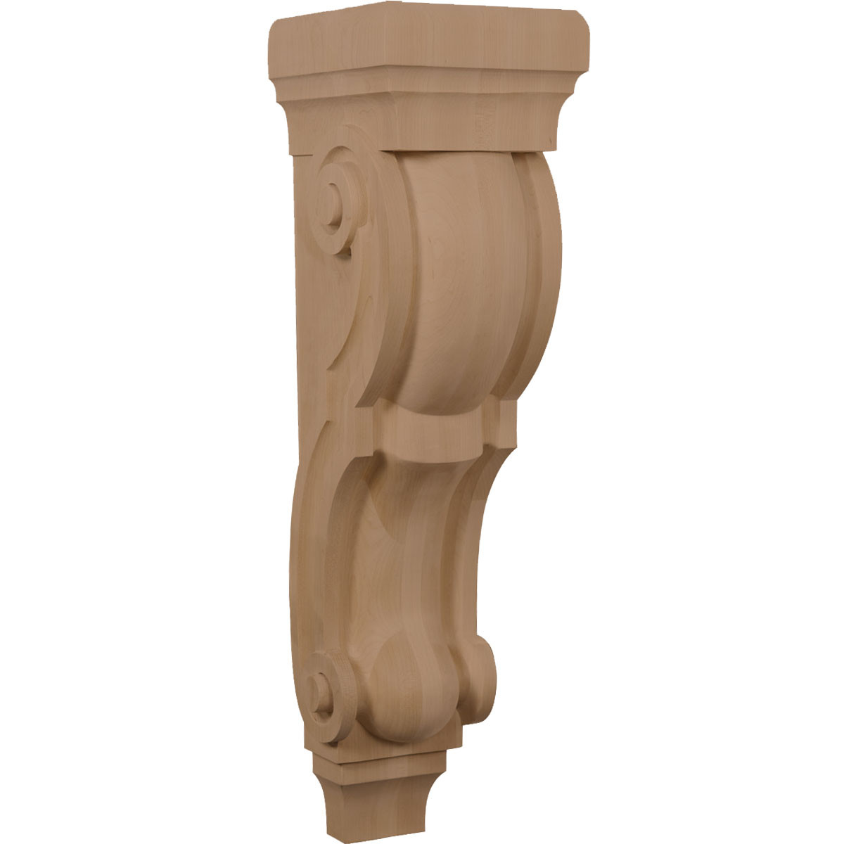 8 W X 9 D X 30 H Large Jumbo Traditional Wood Corbel Walnut
