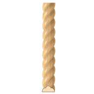 MLD5874MA_1/4 X 1/2 Rope Half Round 8' pc Maple