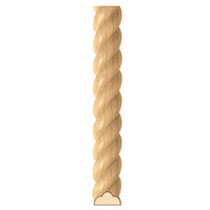 MLD5876AL_3/8 X 3/16 Rope Half Round 8' pc Alder