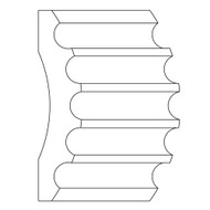 CA329POP_1 3/4 X 8" Fluted Poplar