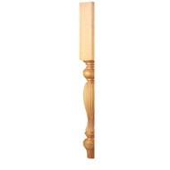 CLM6200HCH_35.25" Reeded Country French Half Column Cherry