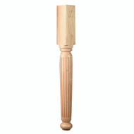 CLM6206MA_35.25" Fluted English Estate Column Maple