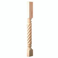 CLM6210HMA_35.25" Roman Classic Rope Half Column Maple