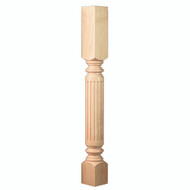 CLM6212CH_35.25" Fluted Classic Column Cherry