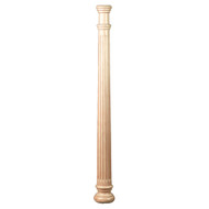 CLM6218CH_34.5" Fluted Corinth Roman Column Cherry